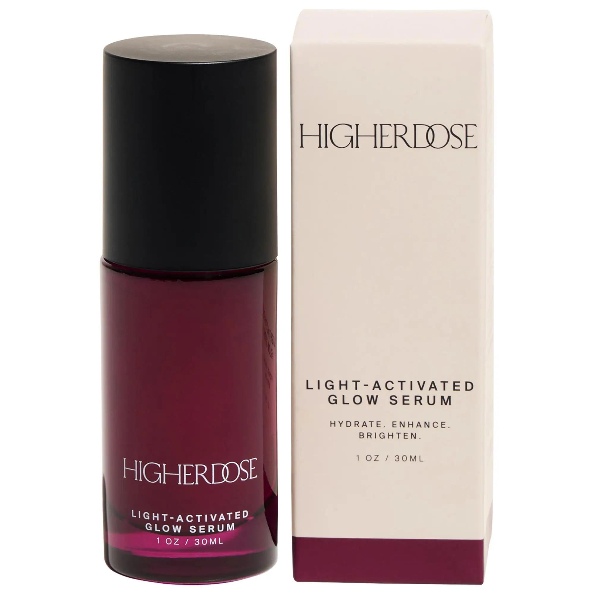 HigherDOSE Glow Serum with Copper Peptides and Vegan Collagen - Anti-Aging, Hydrating Skincare Serum for Fine Lines, Vegan & Gluten-Free
