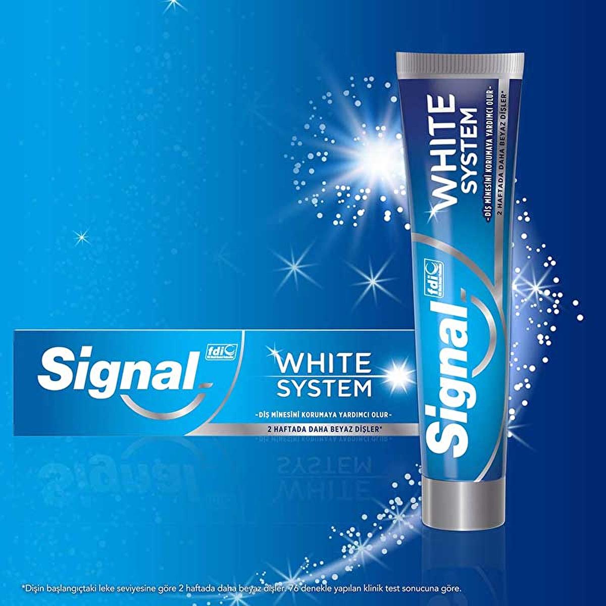 Signal White Now: 3X Whitening Toothpaste - Extra Fresh & Gold - Stain Removal, Fluoride Protection - Fresh Breath, Confident Smile