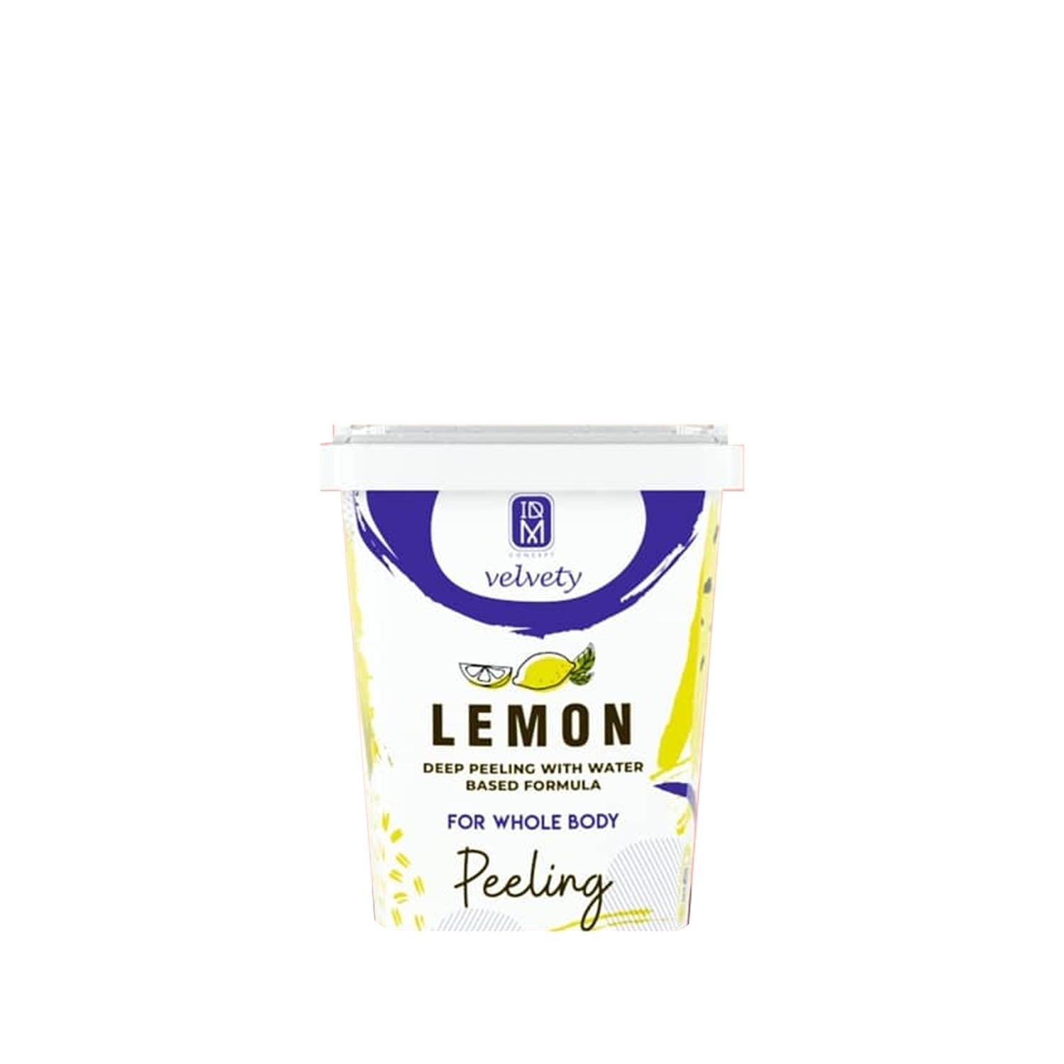IDM Lemon Body Scrub - Oil-Based Exfoliant for Dry Skin, 13.53 fl oz