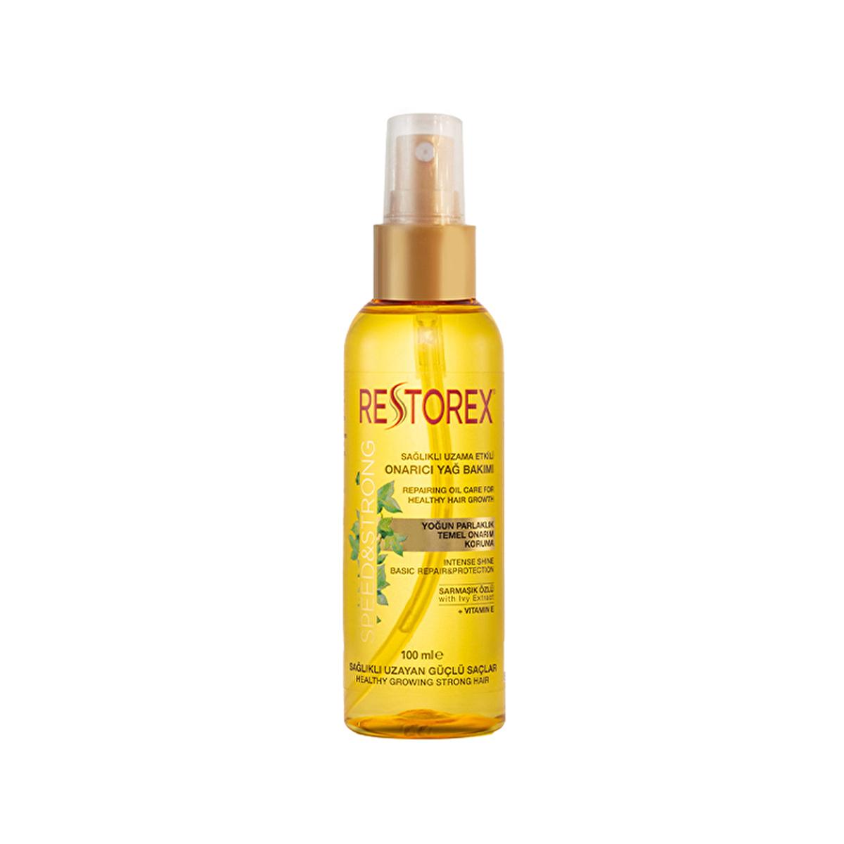 Restorex Hair Care Oil with Ivy Extract & Vitamin E - 3.38 fl oz Nourishing Hair Growth Serum for Damaged Hair