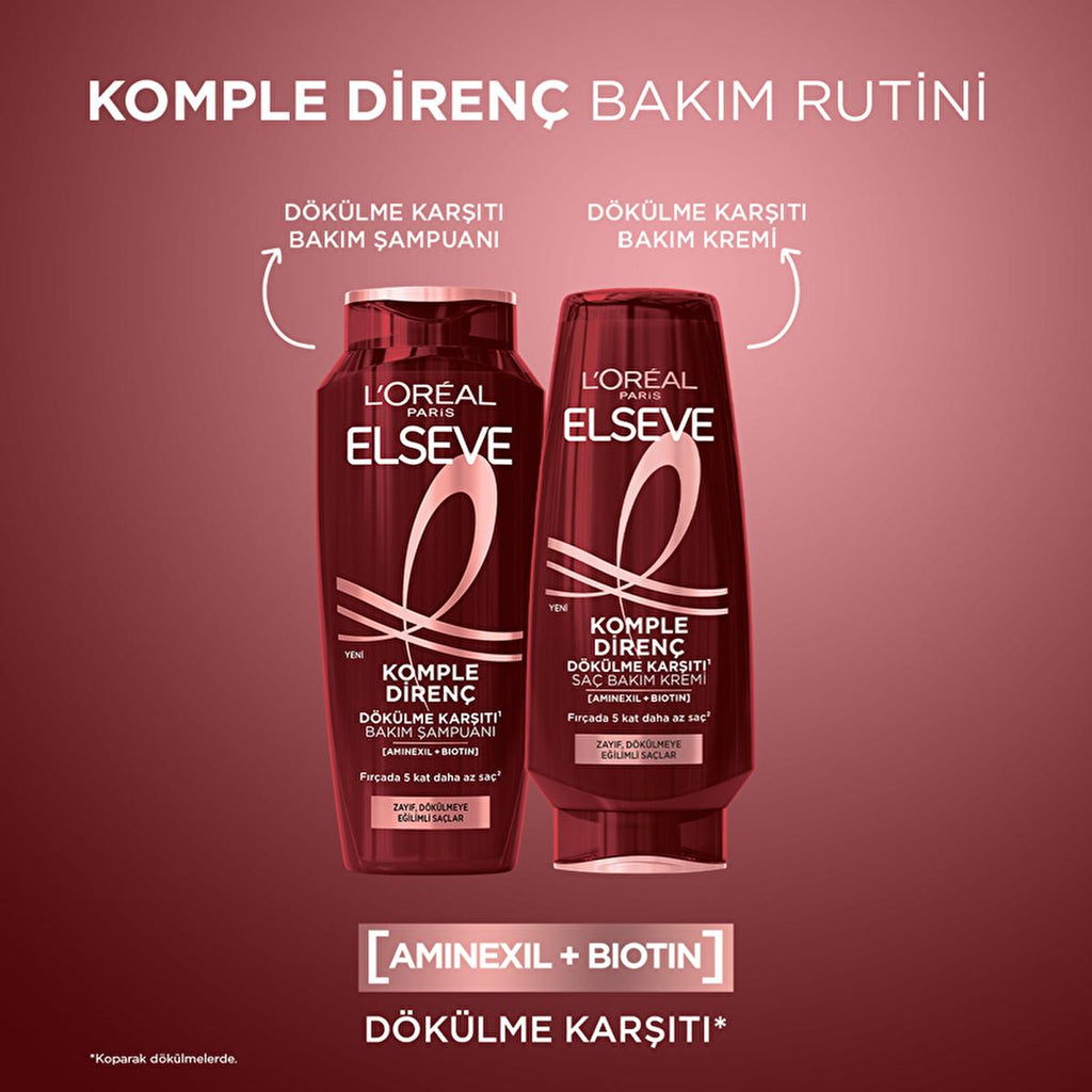 L'Oreal Paris Elseve: Anti-Breakage Biotin Shampoo for Stronger Hair & Reduced Hair Fall - Fortified with Aminexil, 10.14 fl oz