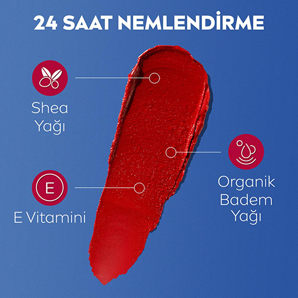 NIVEA Tinted Lip Care Balm with SPF30 UV Protection - Moisturizing, Natural Ingredients, 3-in-1 Formula