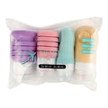 KPM Silicone Travel Bottle Set 4-Piece: TSA Approved, Leakproof, Reusable Travel Containers for Liquids & Toiletries
