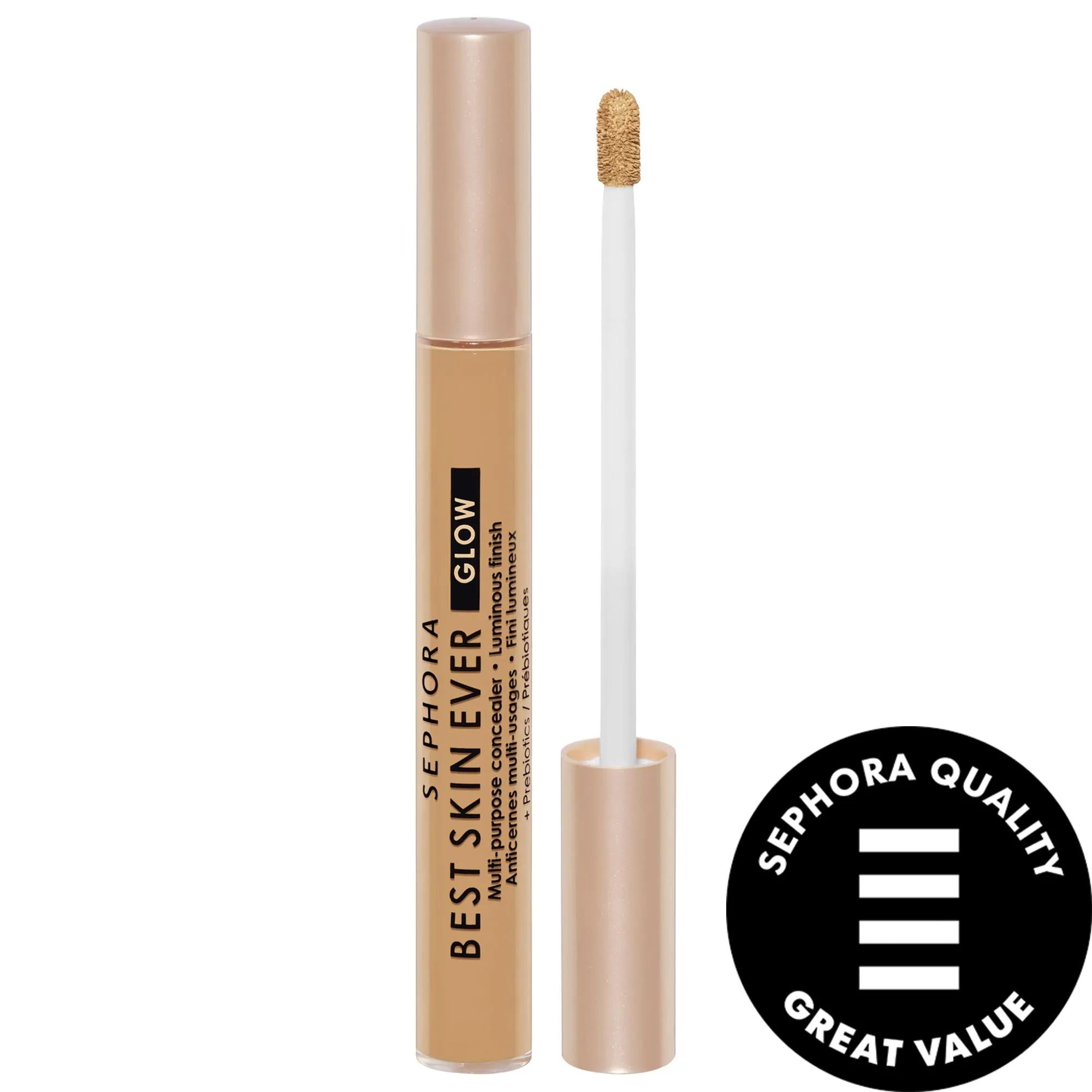 Sephora Collection Best Skin Ever Multi-Use Hydrating Glow Concealer - Radiant Finish, 12hr Hydration, Medium Coverage