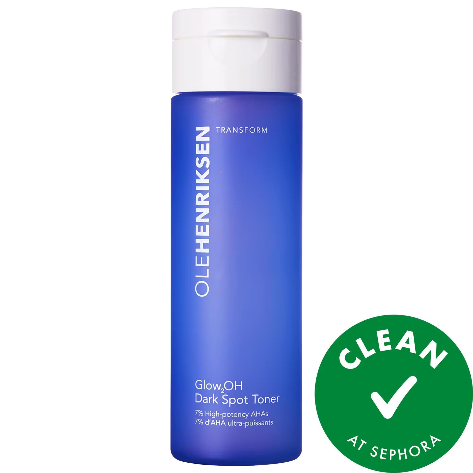 Glow2OH 7% AHA Exfoliating Dark Spot Toner for Anti-Aging Skincare - Cruelty-Free Beauty Product