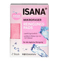 Isana Microfiber Facial Cleansing Pads - Reusable, Vegan & Dermatologically Tested | Gentle Deep Face Cleanse & Makeup Removal