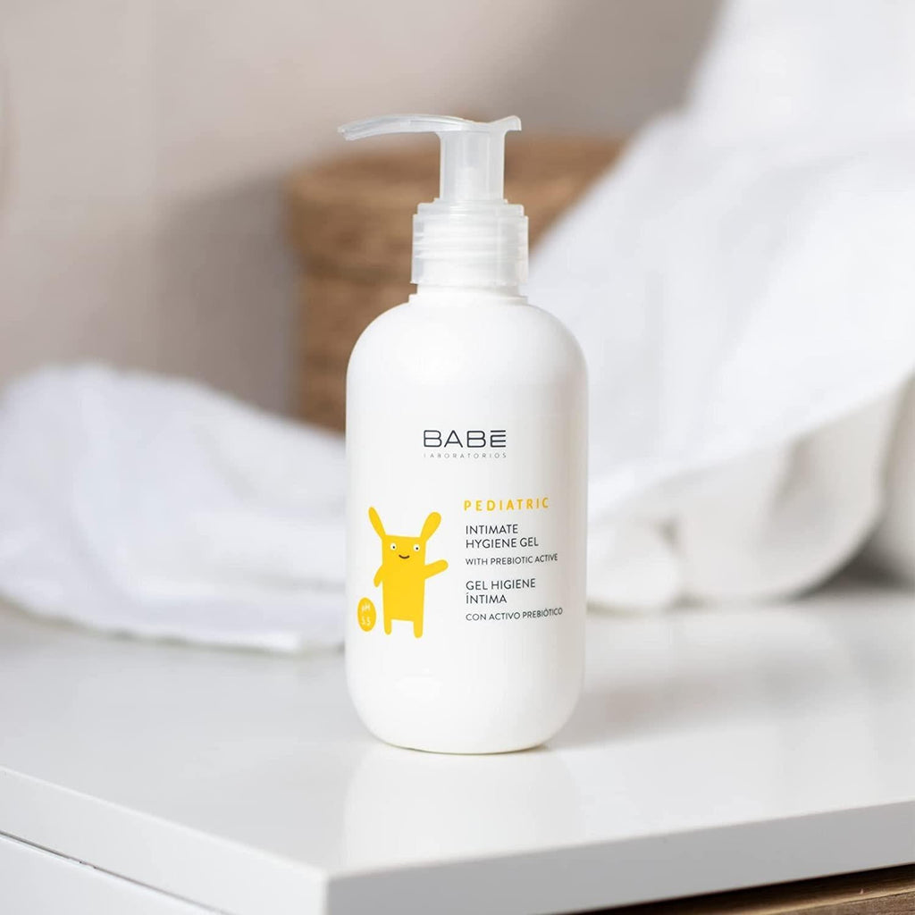 Babe Children's Intimate Hygiene Gel - Gentle, Natural, and Safe for Kids - Prebiotic & Antiseptic Properties