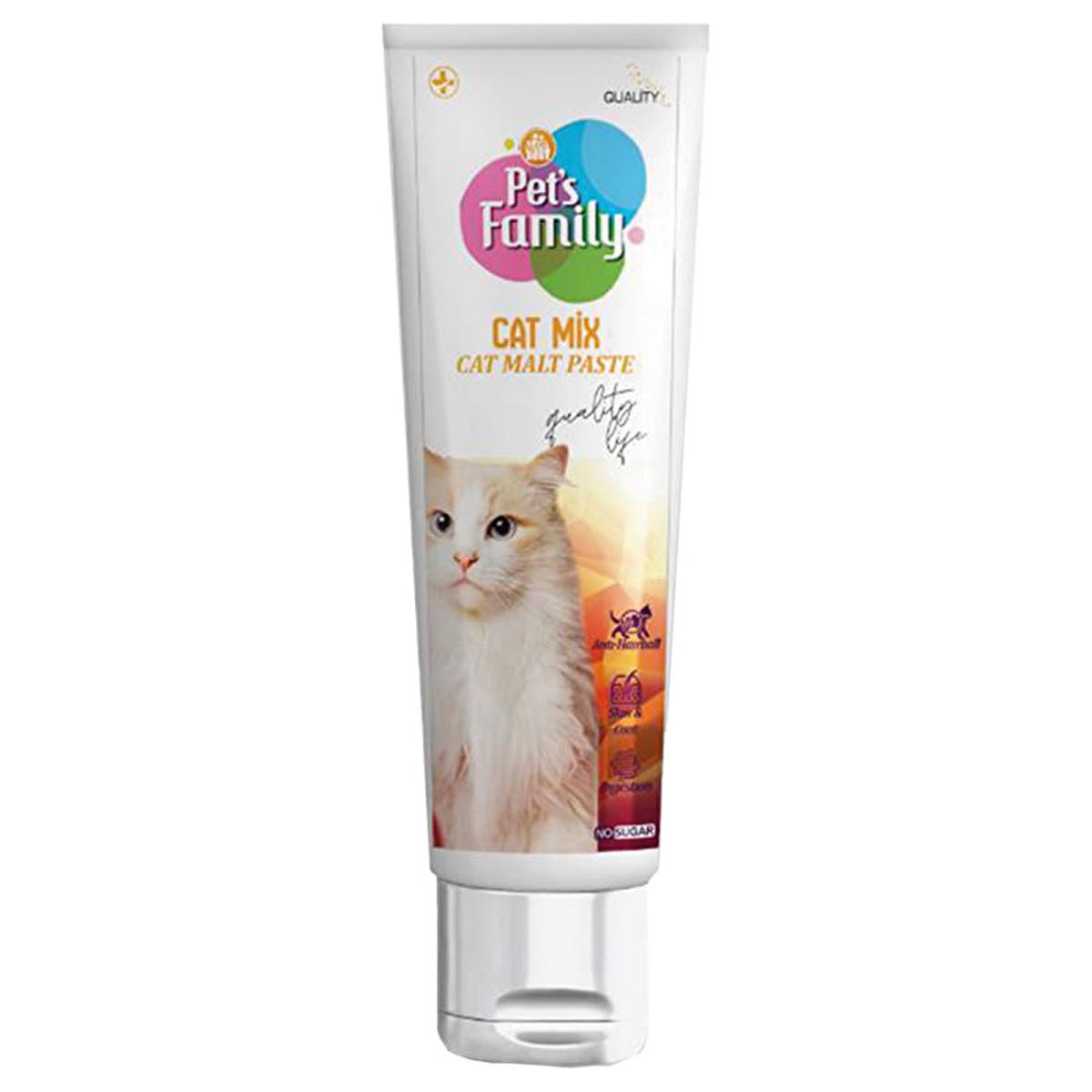 Pet's Family Cat Malt Paste 100g - Effective Hairball Control for Cats | Supports Digestive Health