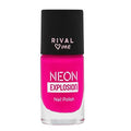 Rival Loves Me Neon Explosion Fuchsia Fizz Nail Polish - Glow-in-the-Dark, UV Reactive, 8ml