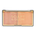 Revolution Pro: Sculpt & Glow Highlighter Palette - Medium Deep - Vegan, Cruelty-Free Makeup for Face Sculpting & Luminous Glow
