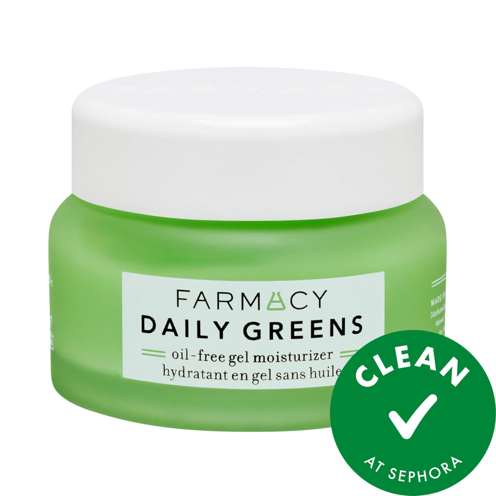 Daily Greens Oil-Free Gel Moisturizer: Hydrate, Minimize Pores & Balance Oily Skin - Vegan, Fragrance-Free, Clean Beauty