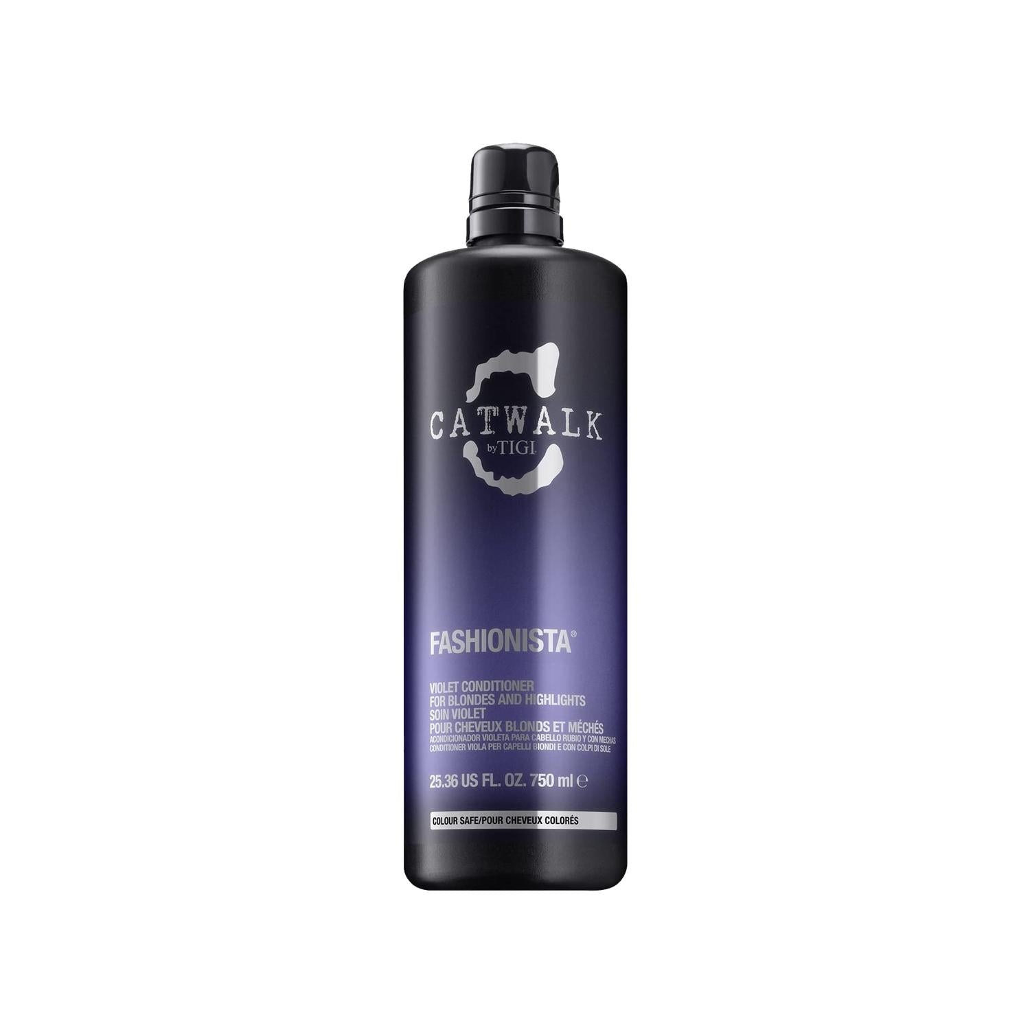 Tigi Catwalk Fashionista Purple Shampoo for Blonde Hair - Sulfate-Free, Color Protective, 25.36 fl oz