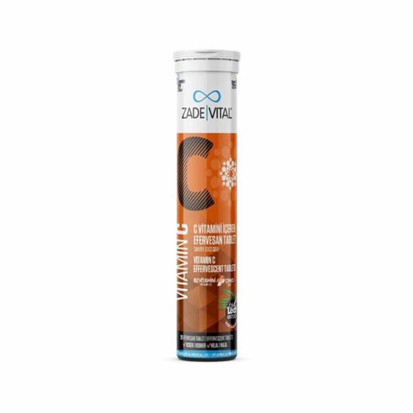 Zade Vital Vitamin C Effervescent Tablets - Immune System Support & Overall Health Boost