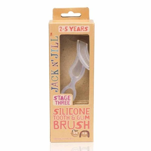 Jack and Jill Silicone Tooth and Gum Brush - Dual-Sided Brush for Infant Oral Care