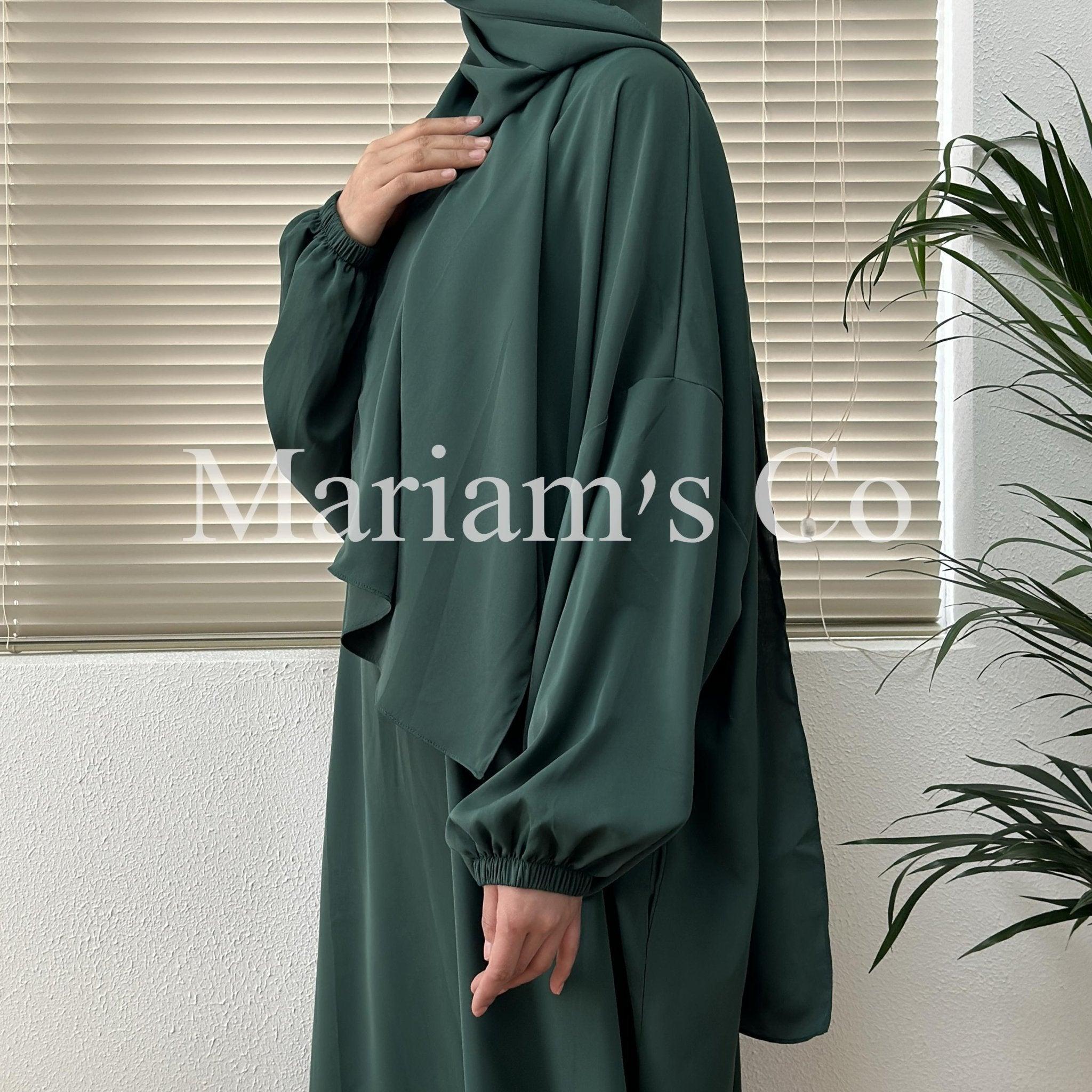 Mariam's Collection Mariam's Collection Hijab Attached Hooded Abaya With Pockets (MA0011) — detail shot 10
