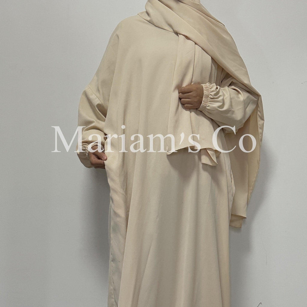 Mariam's Collection Mariam's Collection Hijab Attached Hooded Abaya With Pockets (MA0011) — detail shot 8