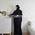 Mariam's Collection Mariam's Collection Hijab Attached Hooded Abaya With Pockets (MA0011) — detail shot 6