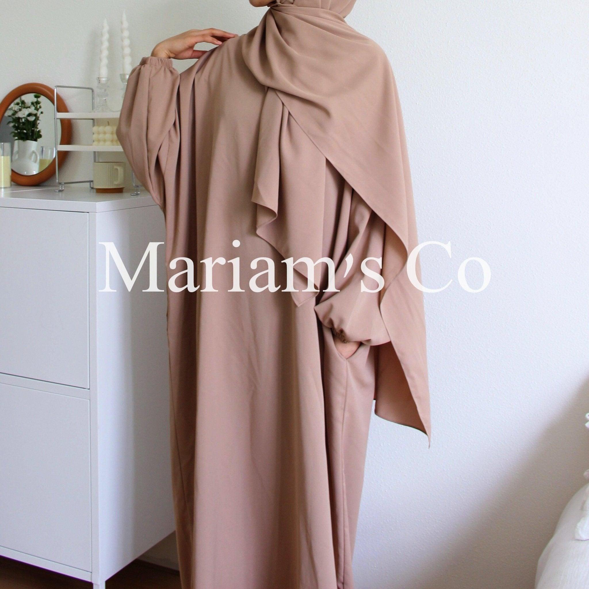 Mariam's Collection Mariam's Collection Hijab Attached Hooded Abaya With Pockets (MA0011) — detail shot 7