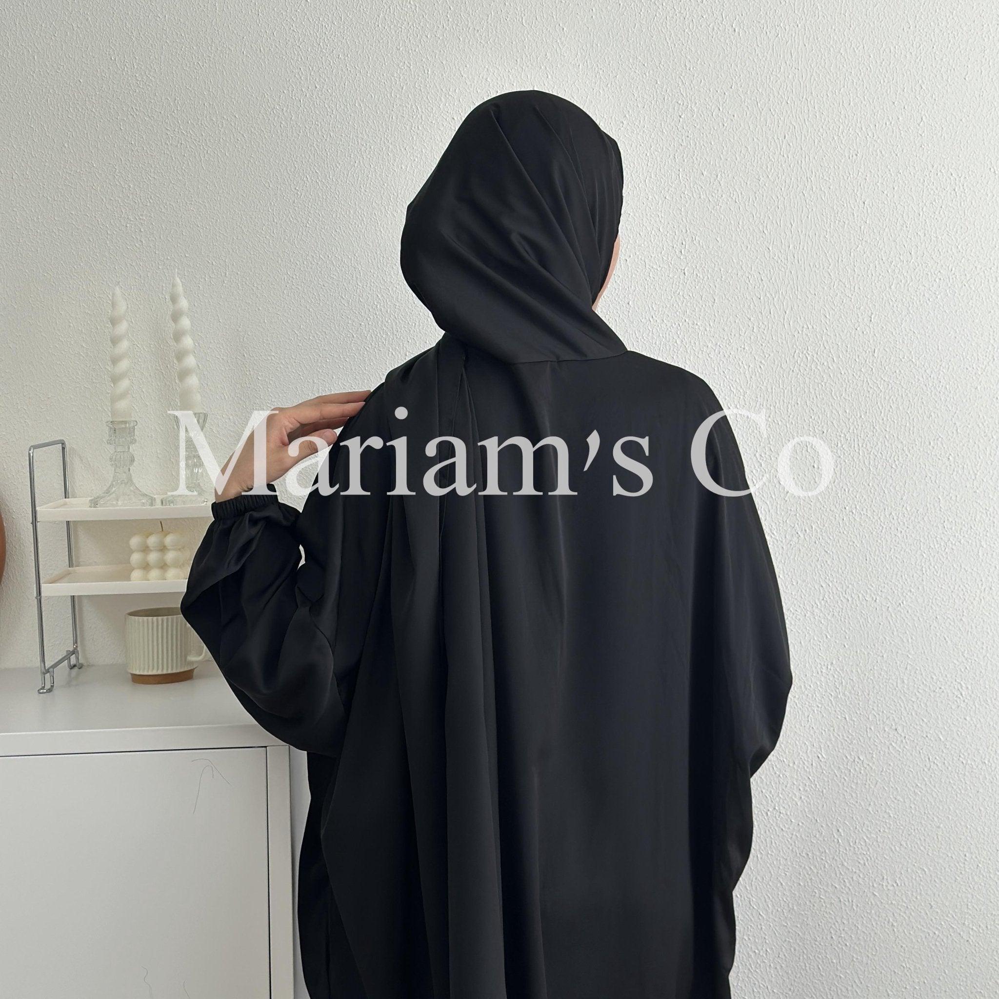Mariam's Collection Mariam's Collection Hijab Attached Hooded Abaya With Pockets (MA0011) — lifestyle worn / used context