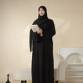Mariam's Collection Crepe Pocket Open Abaya 3-Piece Set (MA002) — comparison shot