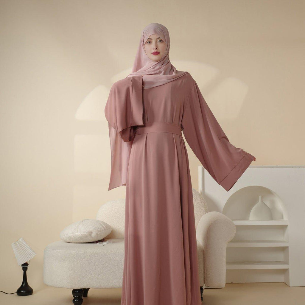 Mariam's Collection Mariam's Collection Soft Nidha Plain Abaya (MA005) — Mariam's Collection branding close-up