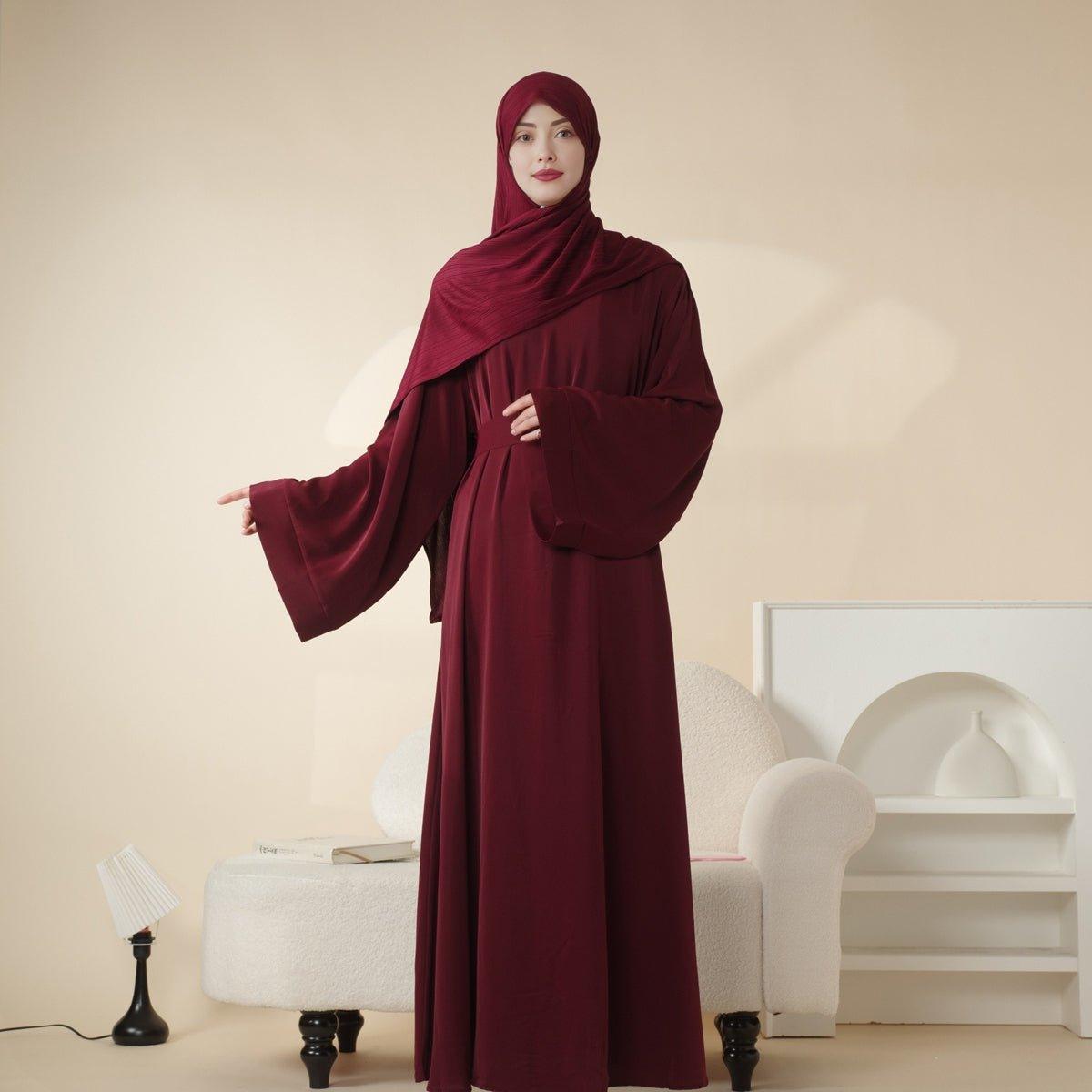 Mariam's Collection Mariam's Collection Soft Nidha Plain Abaya (MA005) — feature highlight