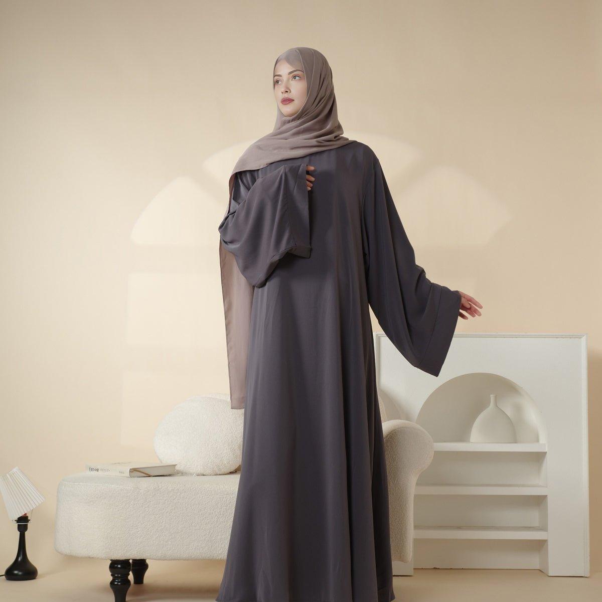 Mariam's Collection Mariam's Collection Soft Nidha Plain Abaya (MA005) — comparison shot