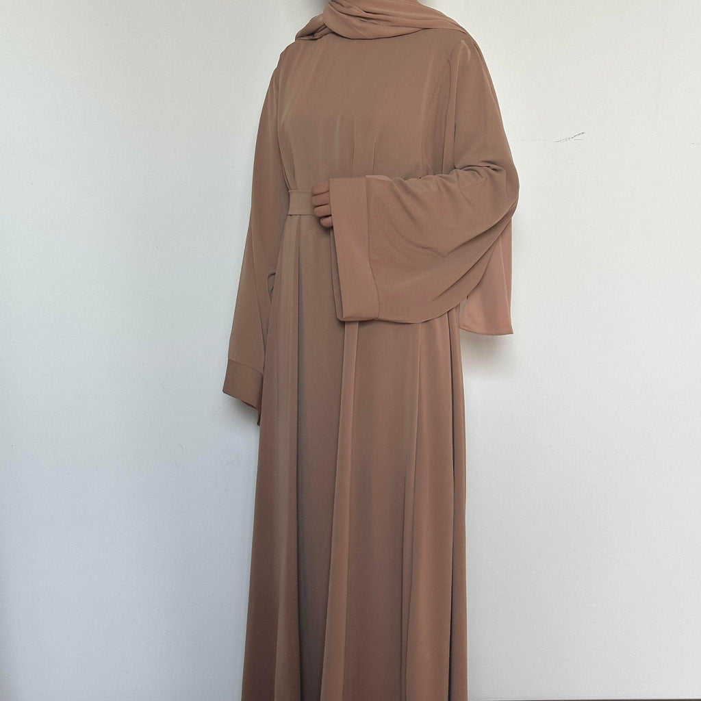 Mariam's Collection Mariam's Collection Soft Nidha Plain Abaya (MA005) — fabric or material detail