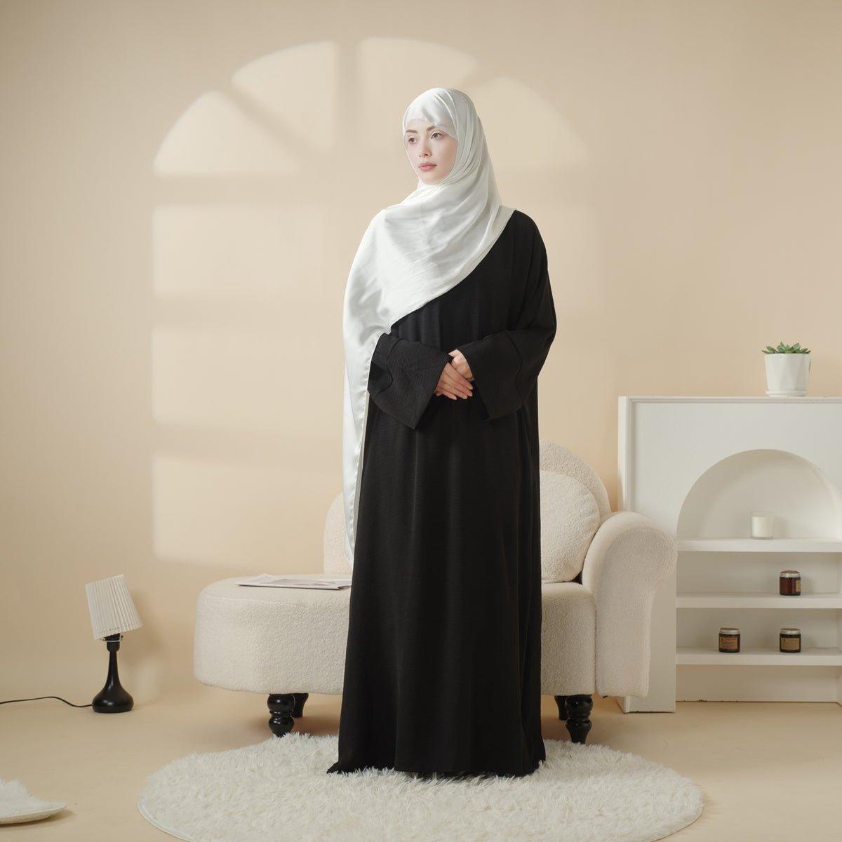Mariam's Collection Simple Vintage Pleated Abaya (MA042) — lifestyle worn / used context