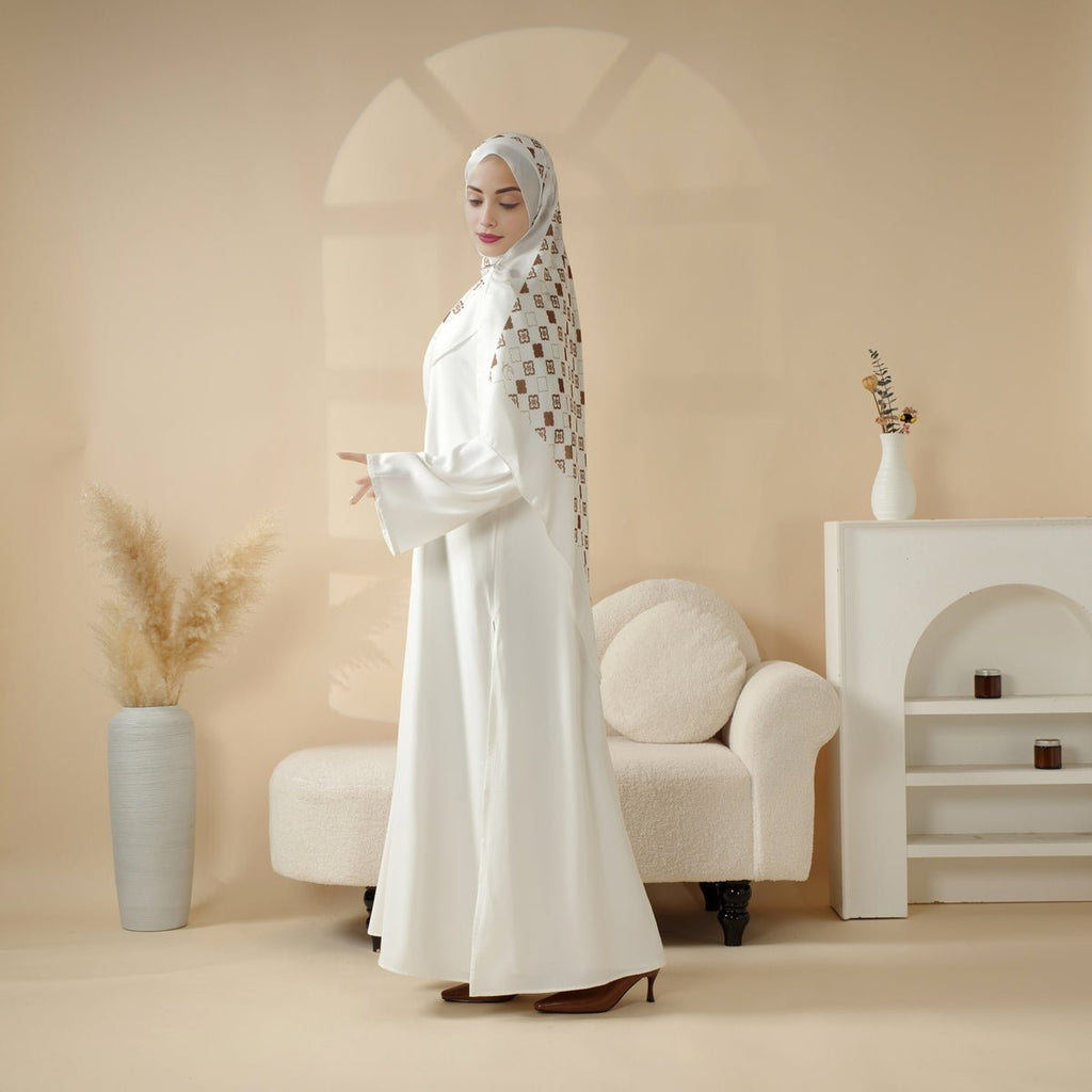 Mariam's Collection Casual Fashion Slit Abaya (MA063) — flat-lay composition