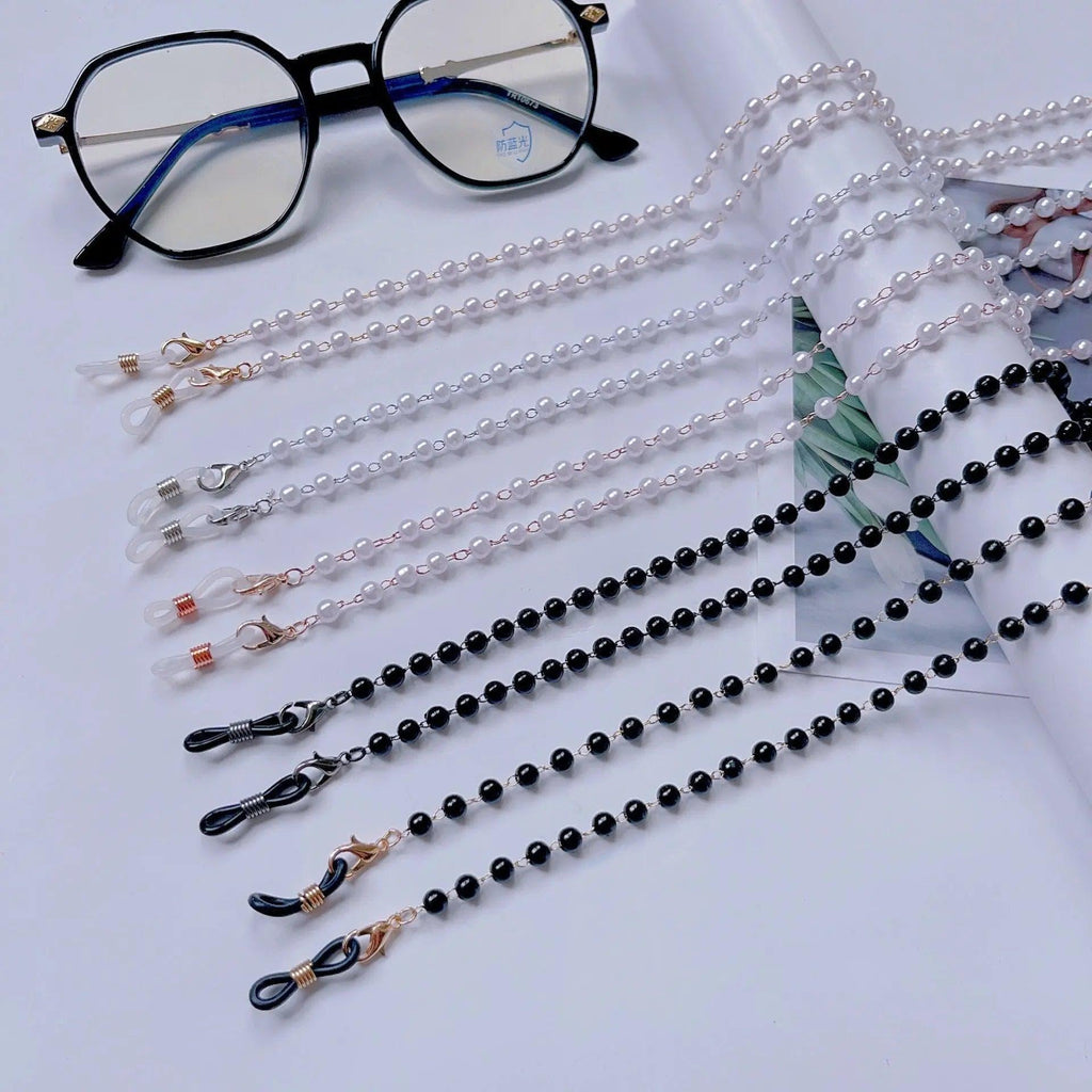Mariam's Collection MAC006 Muslim hijab Mask Chain,Fashion Glasses Chain, pearl mask chain — main product shot