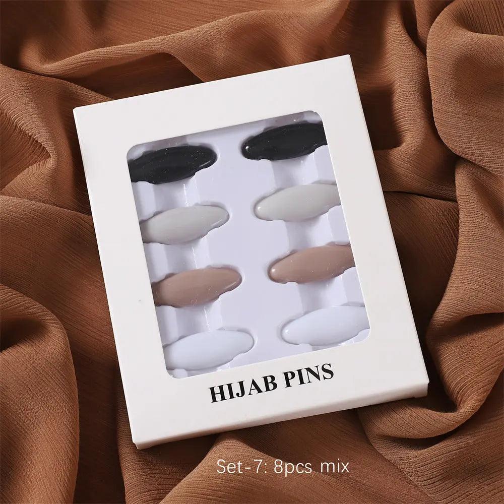 Mariam's Collection MAC008 Hijab pins, 8 pcs hijab pins — comparison shot