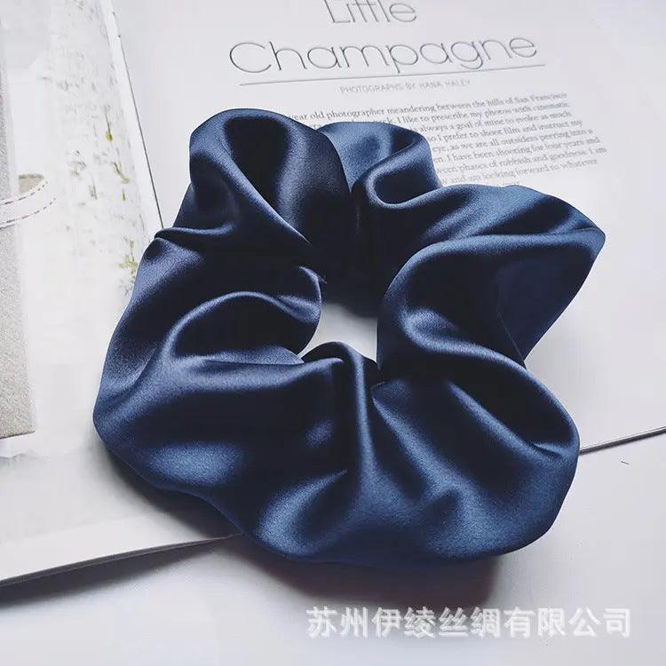 Mariam's Collection Mariam's Collection MAC010 hijab scrunchies, silk hair ribbon — Mariam's Collection branding close-up