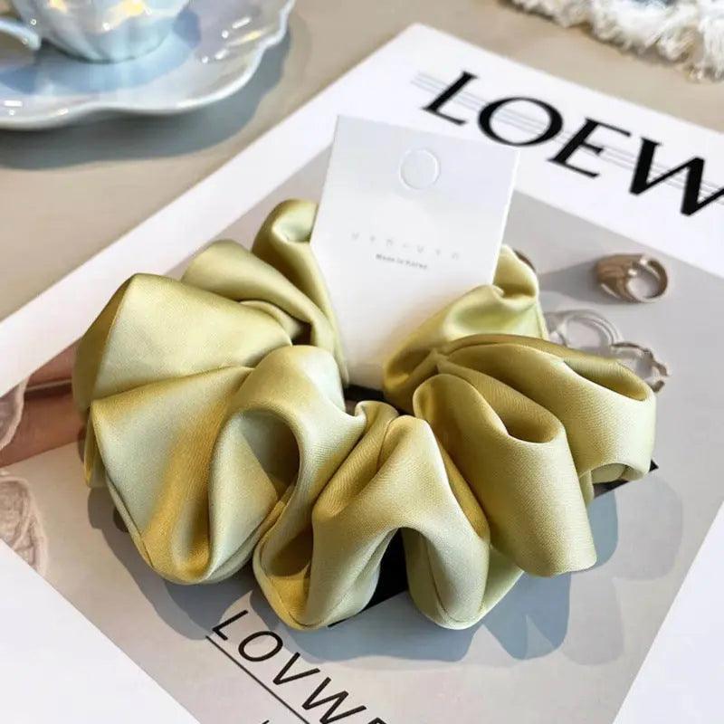 Mariam's Collection Mariam's Collection MAC011 hijab scrunchies，satin hair accessories — detail shot 9