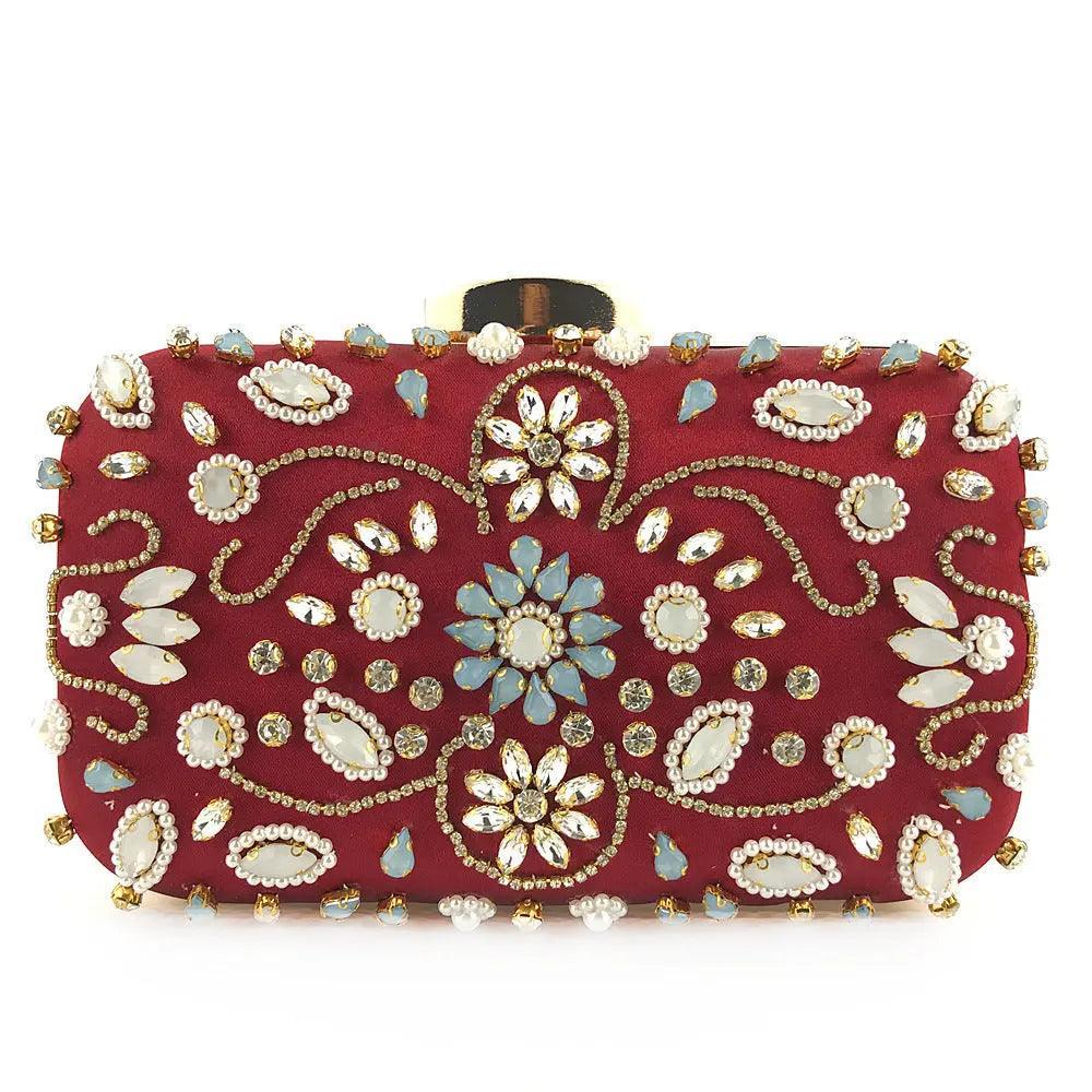 Mariam's Collection Mariam's Collection MAC012 Luxury Handbag,Diamond Cheongsam Bag — lifestyle worn / used context