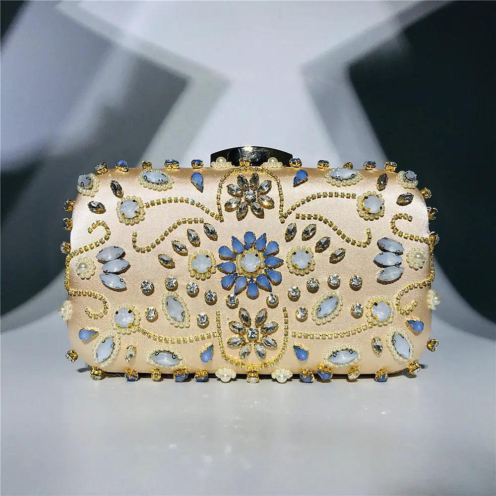 Mariam's Collection Mariam's Collection MAC012 Luxury Handbag,Diamond Cheongsam Bag — construction detail