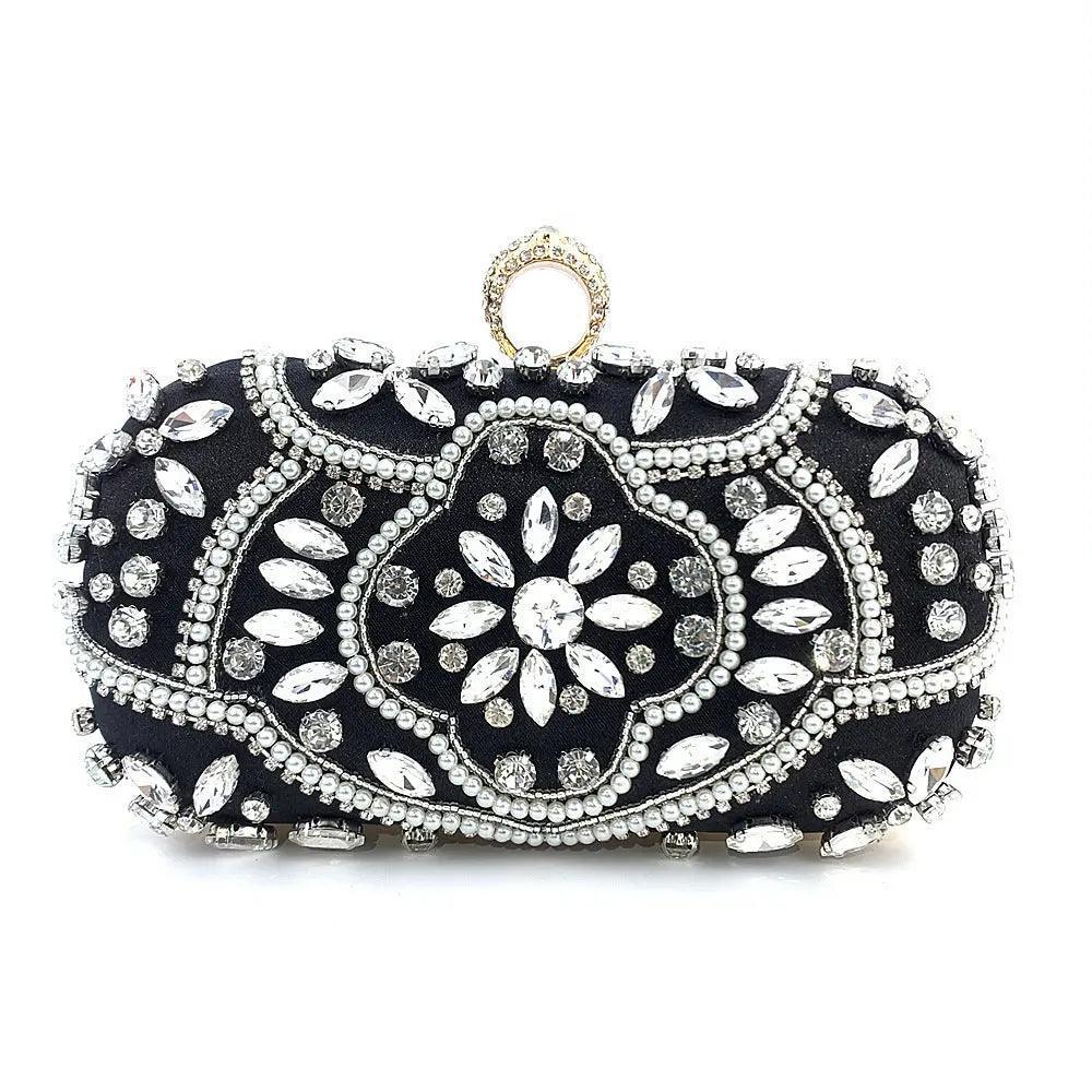 Mariam's Collection Mariam's Collection MAC013 Luxury Handbag,Diamond Cheongsam Bag — detail shot 7