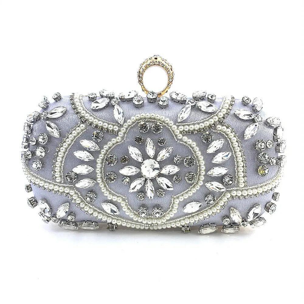 Mariam's Collection Mariam's Collection MAC013 Luxury Handbag,Diamond Cheongsam Bag — detail shot 6