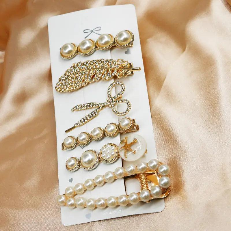 Mariam's Collection Mariam's Collection MAC015 Hijab Accessories, 6 Pcs Pearl Hairpin Set — construction detail