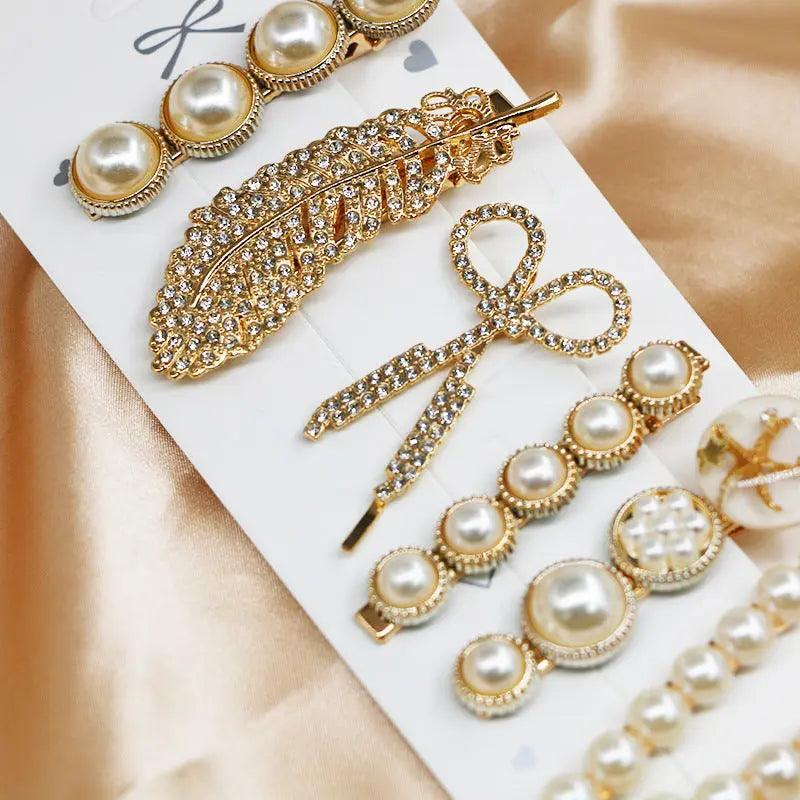 Mariam's Collection Mariam's Collection MAC015 Hijab Accessories, 6 Pcs Pearl Hairpin Set — main product shot