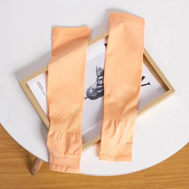 Mariam's Collection Mariam's Collection MAC021 Solid Color Sun-proof Handsocks — flat-lay composition
