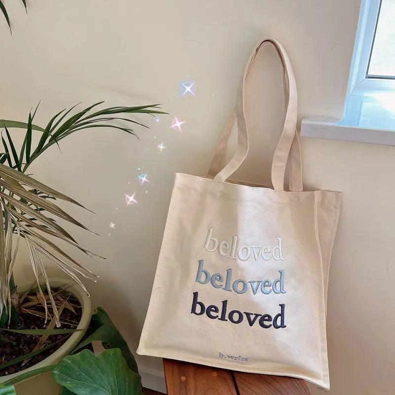 Mariam's Collection Mariam's Collection Embroidered Tote Canva Bag (MAC024) — lifestyle worn / used context