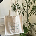 Mariam's Collection Mariam's Collection Embroidered Tote Canva Bag (MAC024) — Mariam's Collection branding close-up