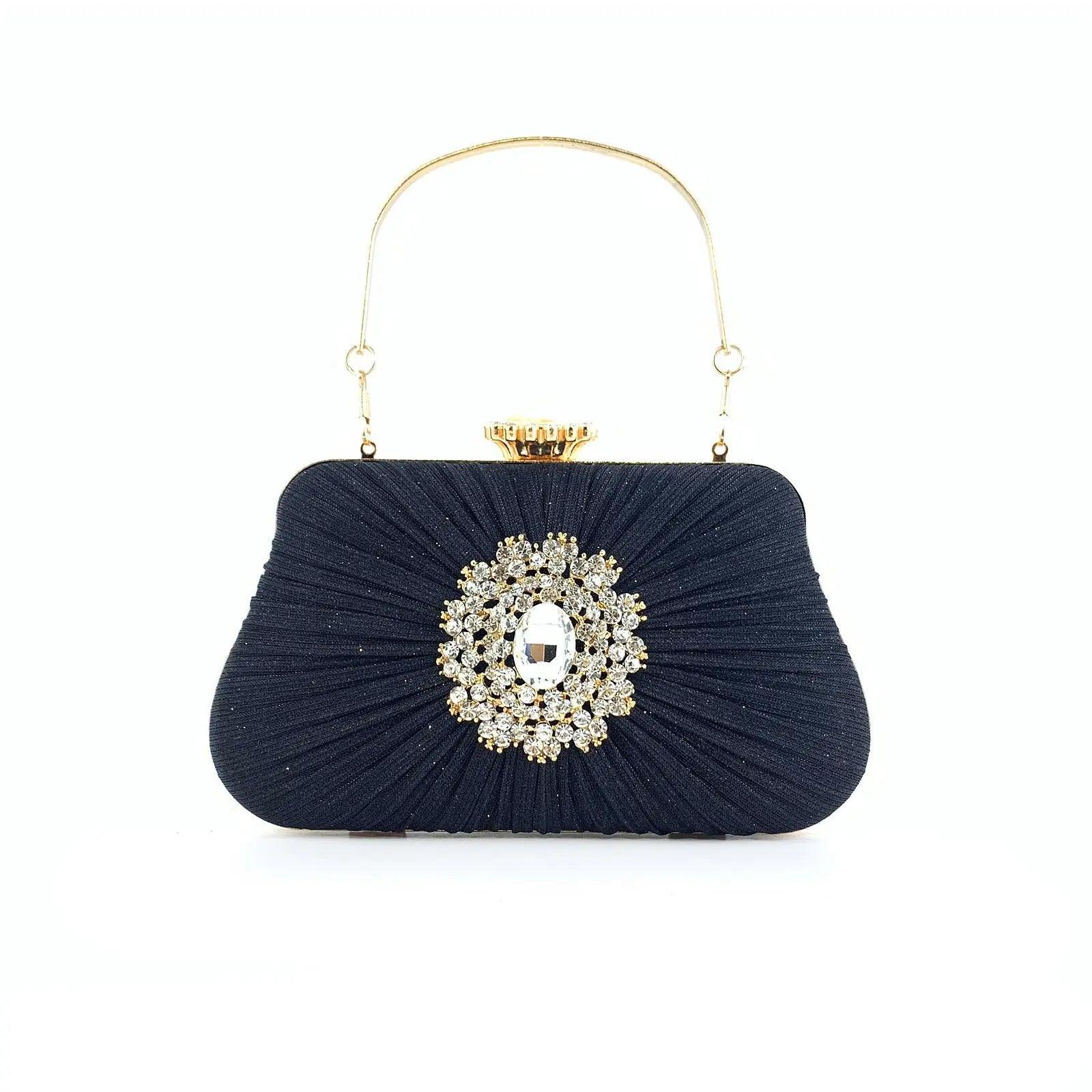 Mariam's Collection Mariam's Collection MAC033 Women's Pleated Craft Rhinestone Bag — product category context