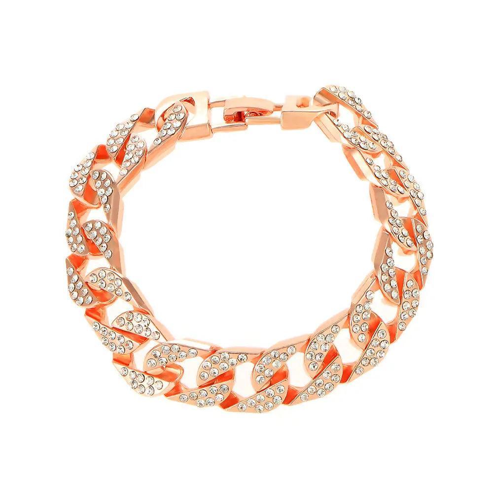 Mariam's Collection Mariam's Collection MAC036 wide flash diamond bracelet — detail shot 8