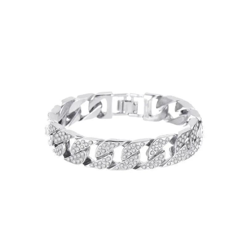 Mariam's Collection Mariam's Collection MAC036 wide flash diamond bracelet — detail shot 7