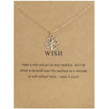 Mariam's Collection MAC041 Platinum plated Four Leaf Clover Pendant Necklace — main product shot