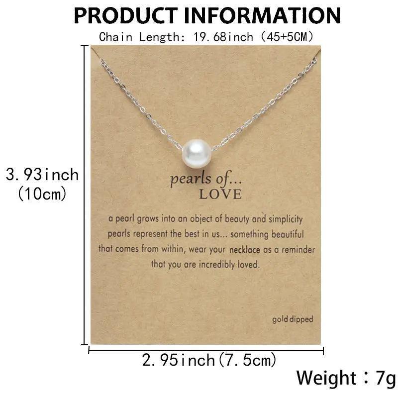 Mariam's Collection Mariam's Collection MAC042 freshwater pearl clavicle chain — construction detail