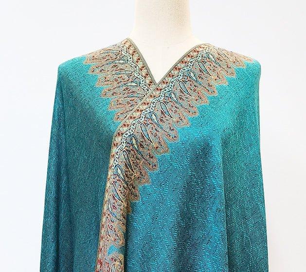 Mariam's Collection MAC044 Bohemian Style Multicolor Retro Jacquard Cashew Long Tassel Scarf — comparison shot