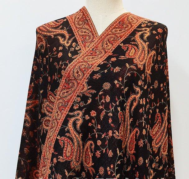 Mariam's Collection MAC044 Bohemian Style Multicolor Retro Jacquard Cashew Long Tassel Scarf — product category context
